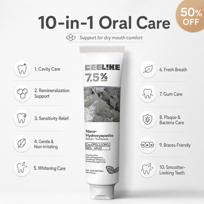 Nano-Hydroxyapatite Toothpaste | Fluoride + Zinc Lactate