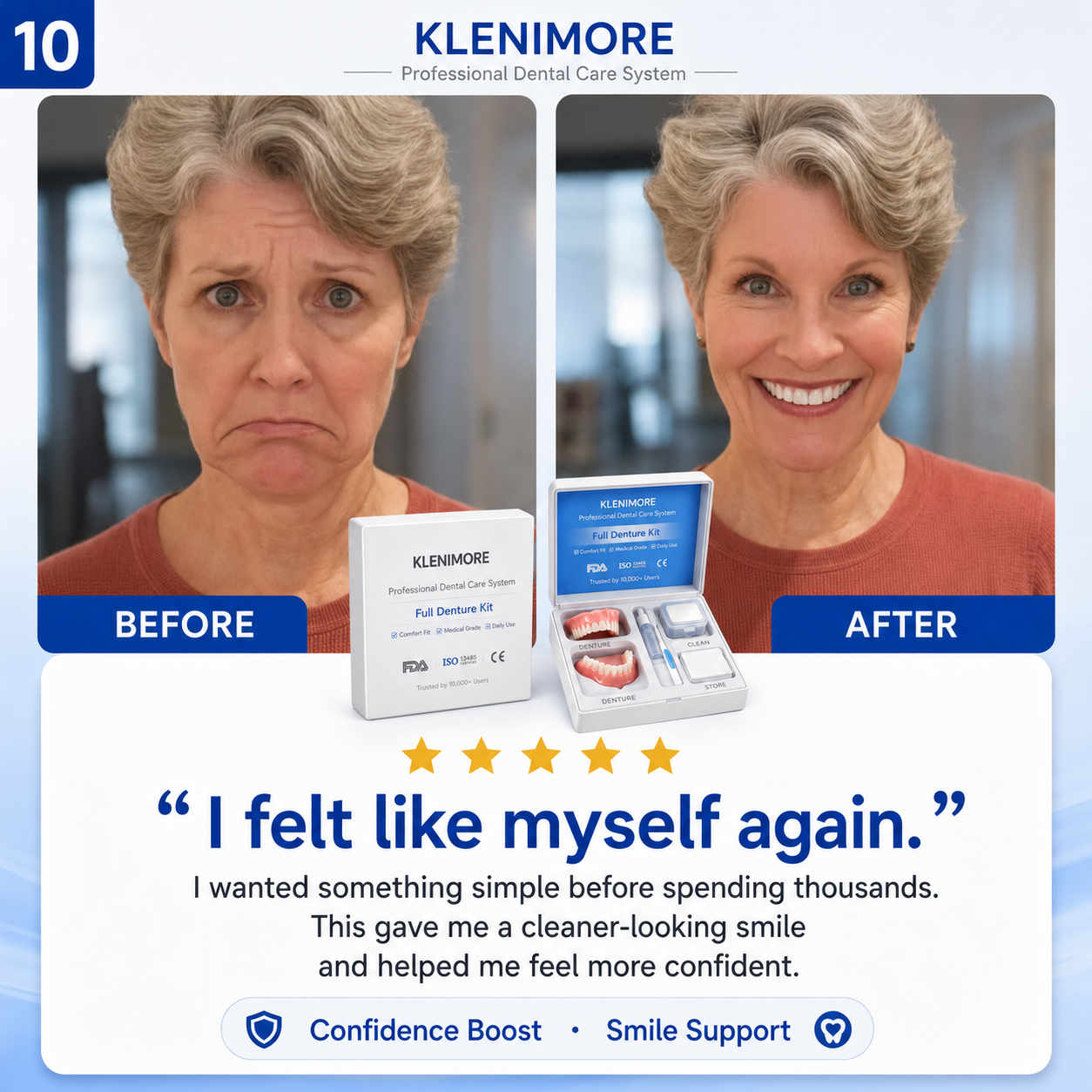 Customer smile feedback